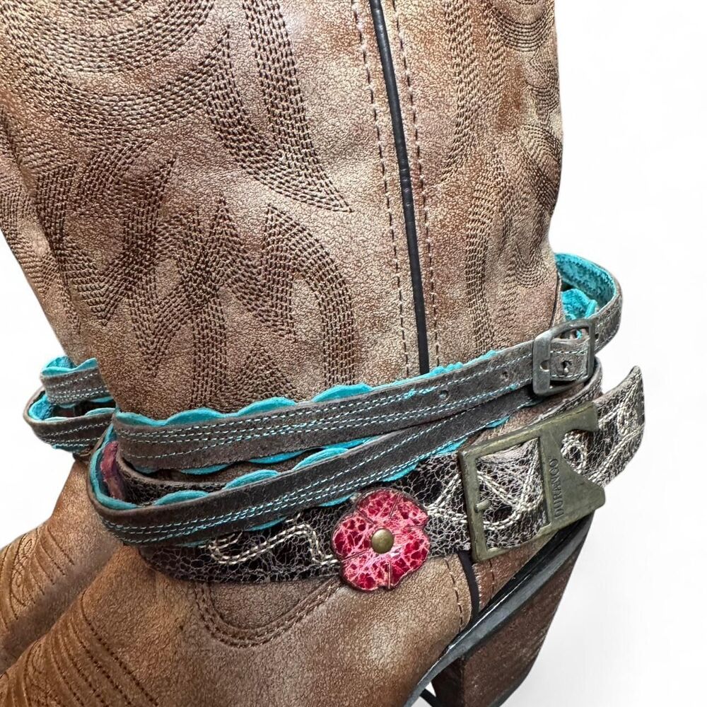 Durango Crush Western Boots Women’s 7.5 Brown Leather DCRD145 12” Harness - Picture 8 of 8